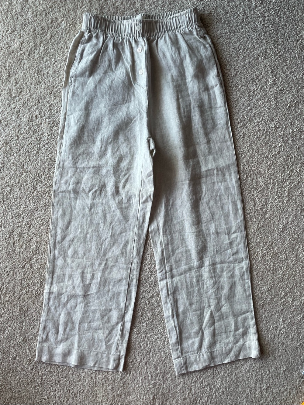 Nude Lucy Organic French Linen Trousers Women Size XXS Summer Natural Fabric